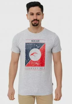 INDICODE JEANS T-shirt Imprimé - Lt Grey Mix -INDICODE JEANS Boutique 00abff870a8548ffbf3298b00be3aed7