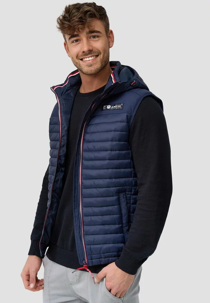 INDICODE JEANS Veste Sans Manches - Navy 4 INDICODE JEANS Veste Sans Manches - Navy – Image 4