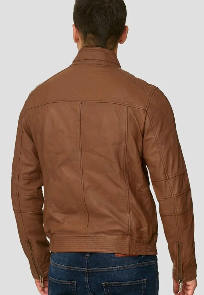 INDICODE JEANS GERMO - Veste En Cuir - Camel 3 INDICODE JEANS GERMO - Veste En Cuir - Camel – Image 3