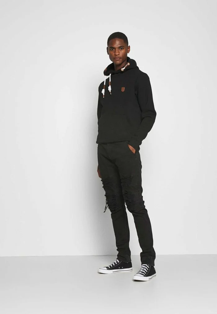 INDICODE JEANS NEVILLY - Sweat à Capuche - Black 2 INDICODE JEANS NEVILLY - Sweat à Capuche - Black – Image 2