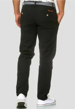 INDICODE JEANS HAVER - Pantalon Classique - Black -INDICODE JEANS Boutique 020cae5d5bcd465fabc5f82c328b1795