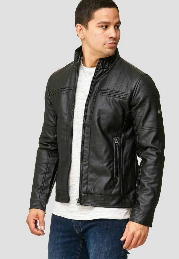 INDICODE JEANS BROOK - Veste En Similicuir - Black 4 INDICODE JEANS BROOK - Veste En Similicuir - Black – Image 4