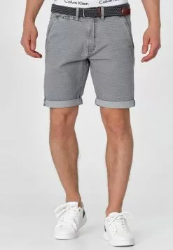 INDICODE JEANS CAEDMON - Short - Lt Grey