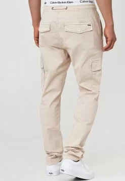 INDICODE JEANS BROADWICK - Pantalon Cargo - Fog -INDICODE JEANS Boutique 05b21a6c4c1e45beb8db19f5d40ddd6d