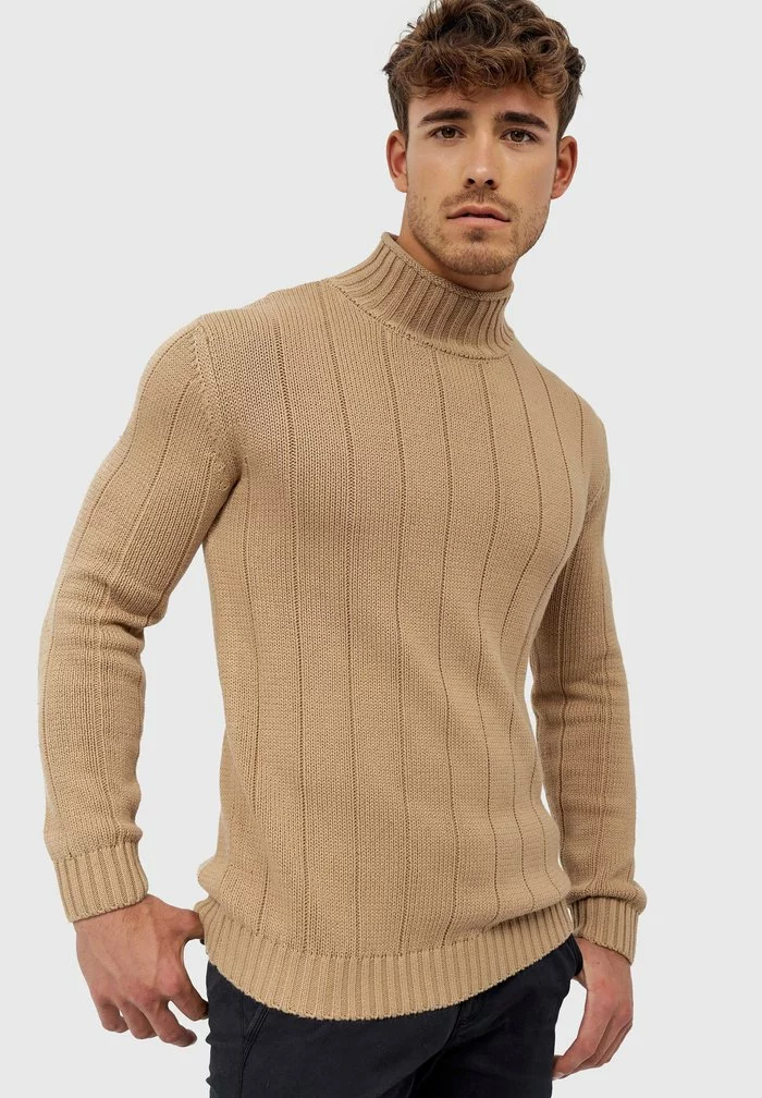 INDICODE JEANS ASPEN - Pullover - Cornstalk 4 INDICODE JEANS ASPEN - Pullover - Cornstalk – Image 4