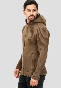 INDICODE JEANS Sweat à Capuche Zippé - Brown -INDICODE JEANS Boutique 0613d392144d42daafdd50f69b0f4280
