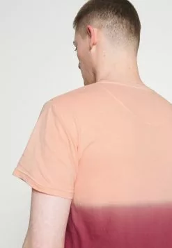 INDICODE JEANS HOLI - T-shirt Imprimé - Orange -INDICODE JEANS Boutique 06892e0944e4473f937ea7f5f87cdaa6