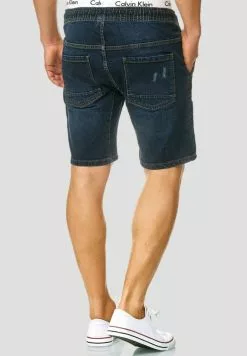 INDICODE JEANS MIT ELASTISC - Short En Jean - Dark Blue -INDICODE JEANS Boutique 07098a7a5939418598ae6e5c6f08c3ce