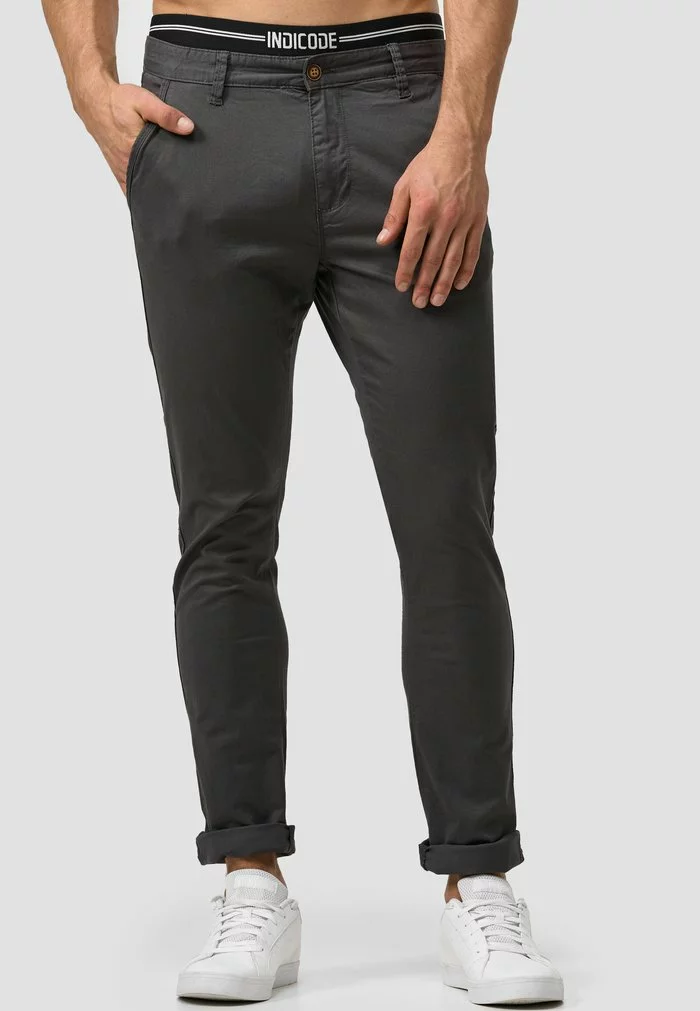 INDICODE JEANS CHERRY - Chino - Dark Grey 2 INDICODE JEANS CHERRY - Chino - Dark Grey – Image 2