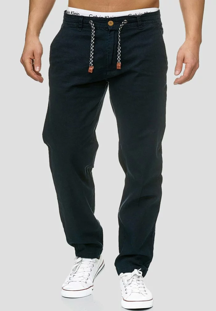 INDICODE JEANS BOULWARE - Pantalon Classique - Navy 1 INDICODE JEANS BOULWARE - Pantalon Classique - Navy