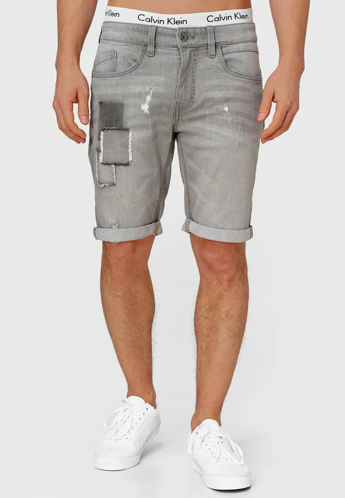 INDICODE JEANS ROBERTS - Short En Jean - Lt Grey 1 INDICODE JEANS ROBERTS - Short En Jean - Lt Grey