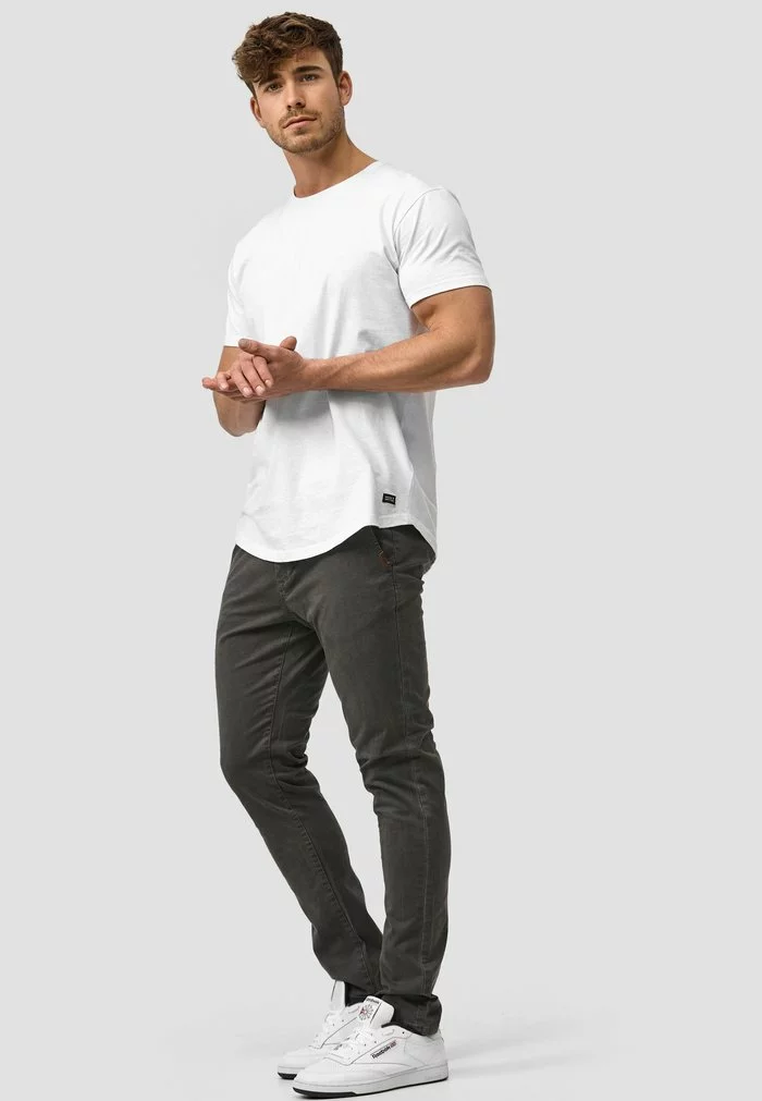 INDICODE JEANS Chino - Dk Grey 1 INDICODE JEANS Chino - Dk Grey