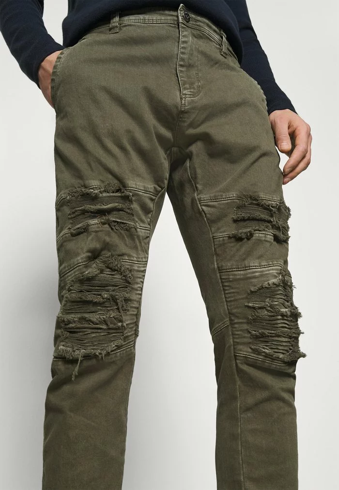 INDICODE JEANS WEAVER - Jean Slim - Army 4 INDICODE JEANS WEAVER - Jean Slim - Army – Image 4