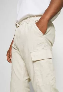 INDICODE JEANS LASSO - Pantalon Cargo - Fog -INDICODE JEANS Boutique 084cacef213f409a93b3e6476e1e9d26