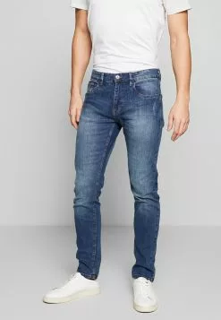 INDICODE JEANS TONY - Jean Slim - Mid Indigo