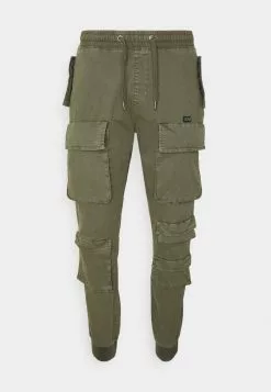 INDICODE JEANS MERCED - Pantalon Cargo - Army -INDICODE JEANS Boutique 0b19eb2c5ad44c5dbc70d1a6ccacaab1