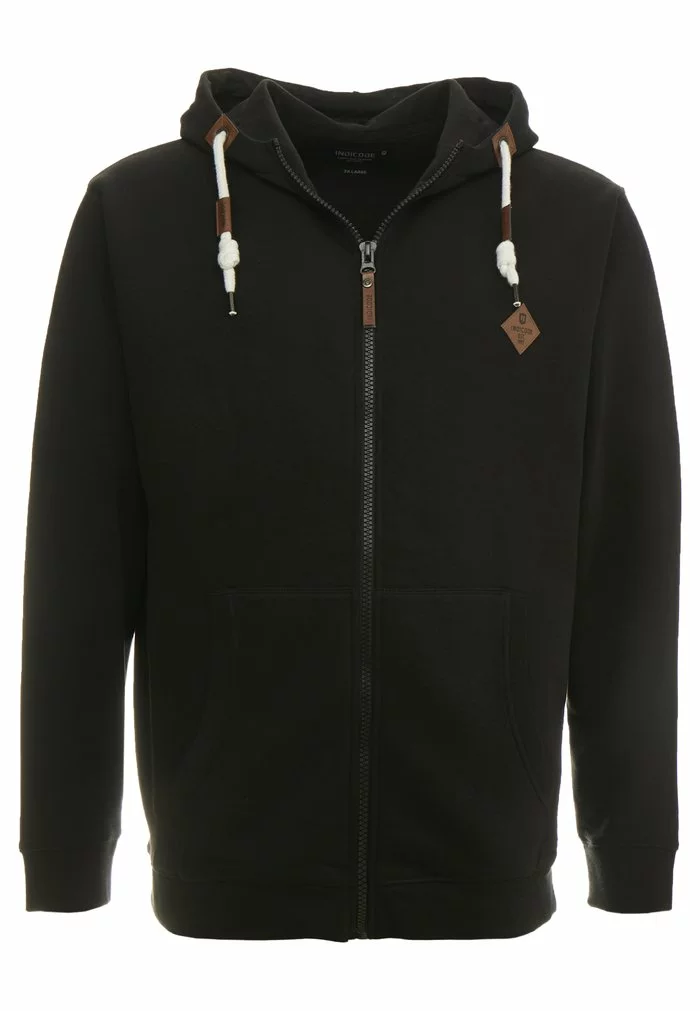 INDICODE JEANS QUINBY PLUS - Sweat à Capuche Zippé - Black 4 INDICODE JEANS QUINBY PLUS - Sweat à Capuche Zippé - Black – Image 4