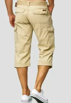 INDICODE JEANS MIT GÜRTEL NICOLAS - Short - Fog -INDICODE JEANS Boutique 0c41437f28ff4943aa0e3792764818c2