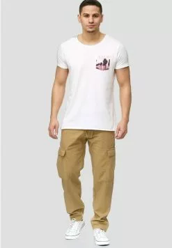 INDICODE JEANS Pantalon Cargo - Cornstalk