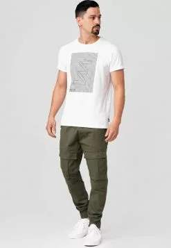 INDICODE JEANS DENNIS - Pantalon Cargo - Army
