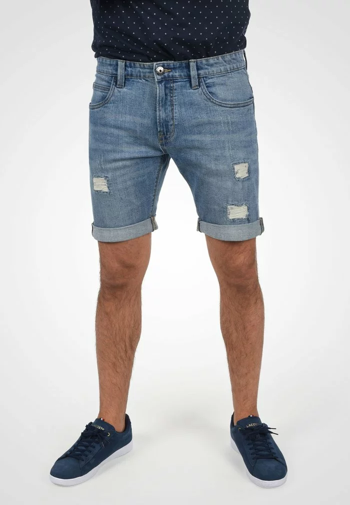 INDICODE JEANS IDHALLOW - Short En Jean - Blue Wash 1 INDICODE JEANS IDHALLOW - Short En Jean - Blue Wash
