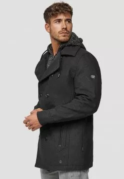 INDICODE JEANS Manteau Court - Anthracite -INDICODE JEANS Boutique 12b05ddfe42e4a7680fdcfccdb2615c0