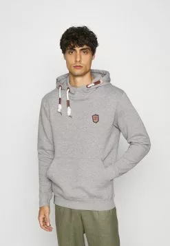 INDICODE JEANS NEVILLY - Sweat à Capuche - Light Grey Mix