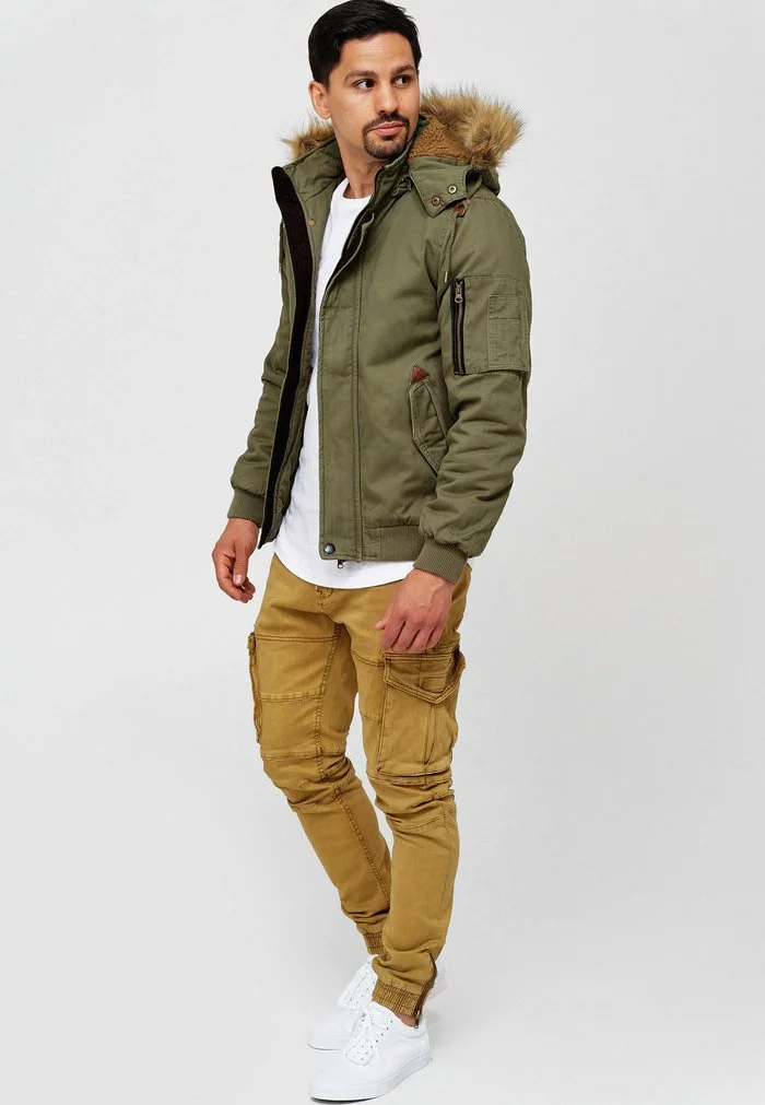 INDICODE JEANS Veste D'hiver - Army 2 INDICODE JEANS Veste D'hiver - Army – Image 2