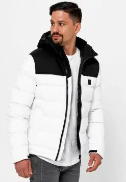 INDICODE JEANS EBERHARDY - Veste D'hiver - Offwhite -INDICODE JEANS Boutique 137ce8cbb4234efca627102aeb33bbbd