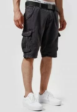 INDICODE JEANS MONROE - Short - Raven -INDICODE JEANS Boutique 13fc3a9b9b984222bde7e87ecdb94090