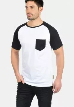 INDICODE JEANS IDGRESHAM - T-shirt Imprimé - White Black