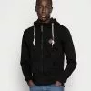 INDICODE JEANS QUINBY - Sweat à Capuche Zippé - Black