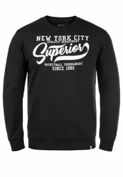 INDICODE JEANS IDGALILERO - Sweatshirt - Black -INDICODE JEANS Boutique 15336085917648dbbaa23cf2fbc5186b