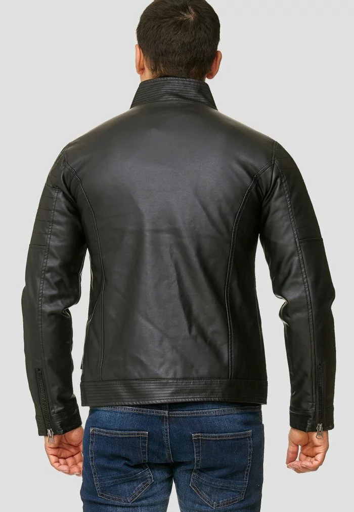INDICODE JEANS BROOK - Veste En Similicuir - Black 3 INDICODE JEANS BROOK - Veste En Similicuir - Black – Image 3
