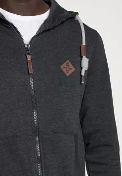 INDICODE JEANS QUINBY - Sweat à Capuche Zippé - Charcoal Mix -INDICODE JEANS Boutique 16848a9aa67f46be9dd62b56827e82d9