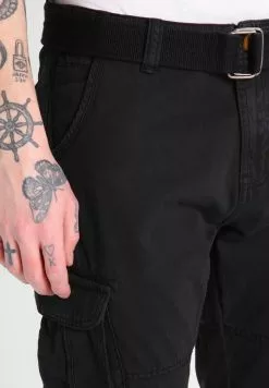 INDICODE JEANS WILLIAM - Pantalon Cargo - Black -INDICODE JEANS Boutique 17140861f5f946d3a9379cc16da54601