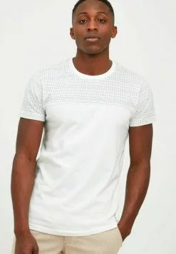 INDICODE JEANS IDROSTO - T-shirt Imprimé - Off-white