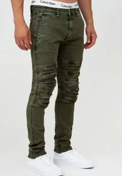 INDICODE JEANS ROTH - Jean Slim - Army -INDICODE JEANS Boutique 17b2180281f24241bf9d55f13f1df80f