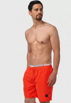 INDICODE JEANS SOLOMON - Short De Bain - Orange -INDICODE JEANS Boutique 17b6dc9269b3412aac74215b538b6f31