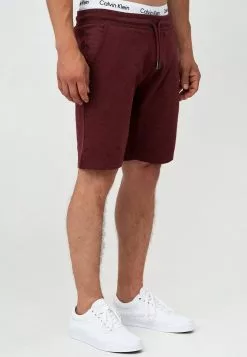 INDICODE JEANS ECKERD - Short - Bordeaux Mix -INDICODE JEANS Boutique 17ec05194f6944319e2d3013d37958be