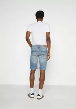 INDICODE JEANS FABRIC PATCH AVILA - Short En Jean - Blue Wash -INDICODE JEANS Boutique 181709df39184893ab02081791d8f76e