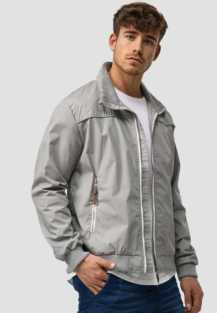 INDICODE JEANS Veste Mi-saison - Lt Grey 3 INDICODE JEANS Veste Mi-saison - Lt Grey – Image 3