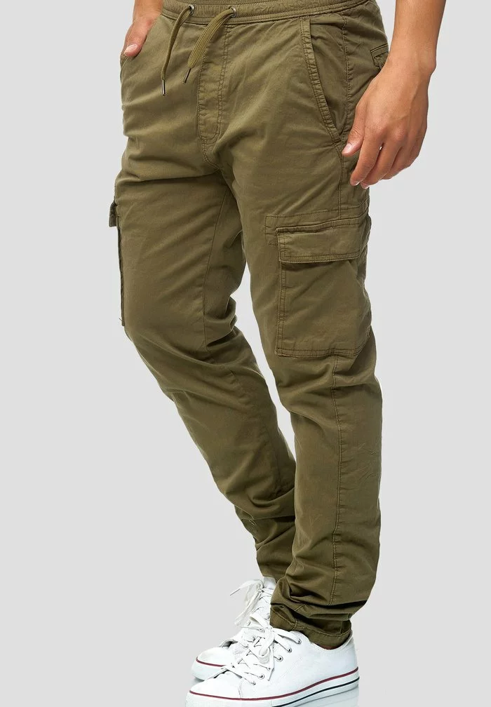 INDICODE JEANS BROADWICK - Pantalon Cargo - Army 4 INDICODE JEANS BROADWICK - Pantalon Cargo - Army – Image 4