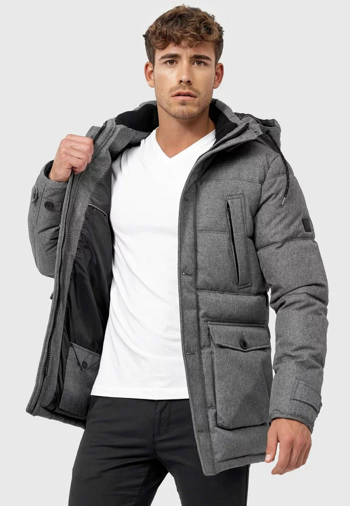INDICODE JEANS TUSCON - Veste D'hiver - Grey Mix 6 INDICODE JEANS TUSCON - Veste D'hiver - Grey Mix – Image 6