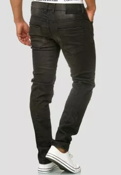 INDICODE JEANS NEVADA - Jean Slim - Black -INDICODE JEANS Boutique 1ae9f4d223df465f95a12e172ab37df6