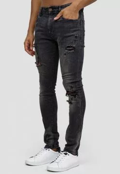 INDICODE JEANS COMPTON - Jeans Skinny - Vintage Black