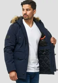 INDICODE JEANS LEICESTER - Veste D'hiver - Navy -INDICODE JEANS Boutique 1be6b1c9a2b74d089b291f4218838d93