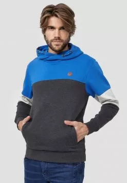 INDICODE JEANS OLSON - Sweat à Capuche - Baleine Blue