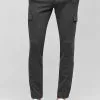 INDICODE JEANS SUPER STRETCH ECKHART - Pantalon Cargo - Charcoal Mix