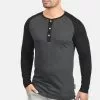 INDICODE JEANS IDWINSTON - T-shirt à Manches Longues - Charcoal/black